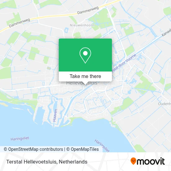 Terstal Hellevoetsluis map