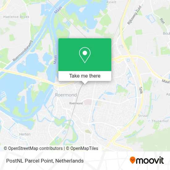 Postnl Pakketpunt map