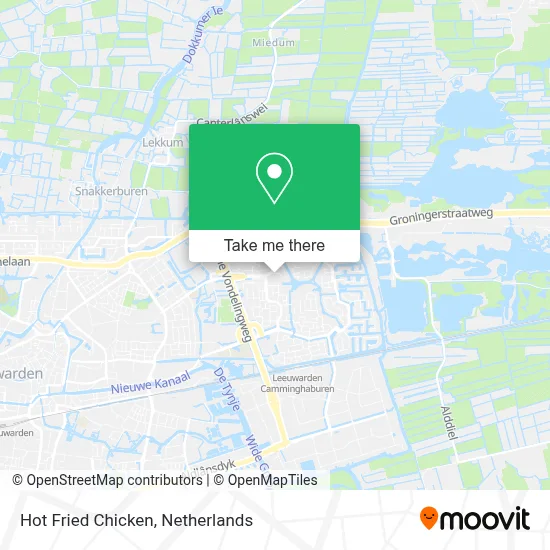 Hot Fried Chicken map