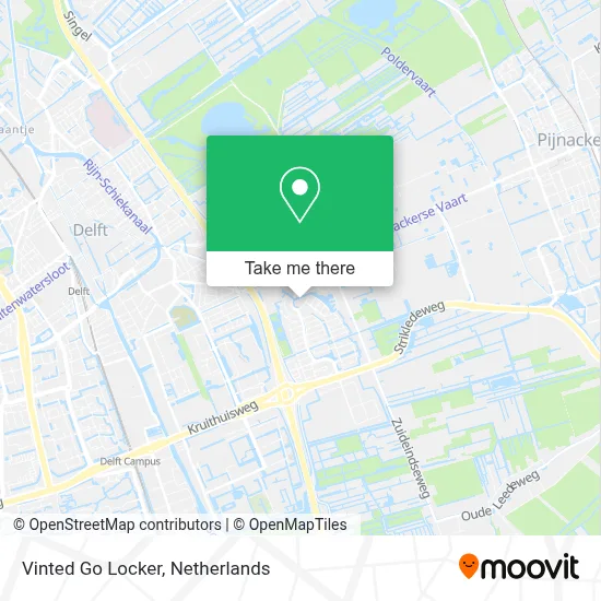 Vinted Go Locker map