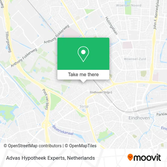 Advas Hypotheek Experts map