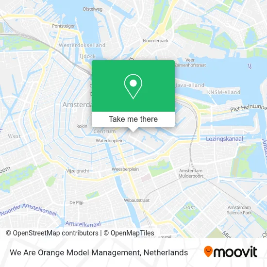 We Are Orange Model Management map