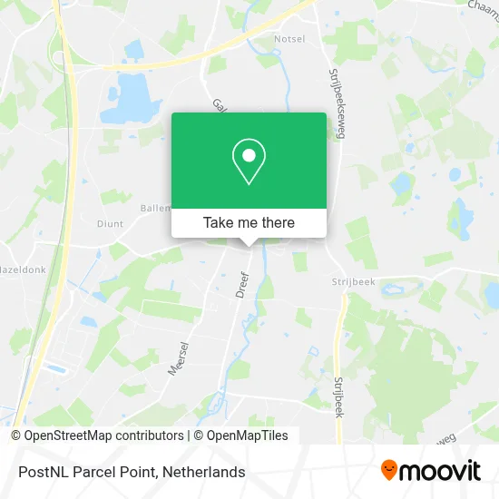 Postnl Pakketpunt map