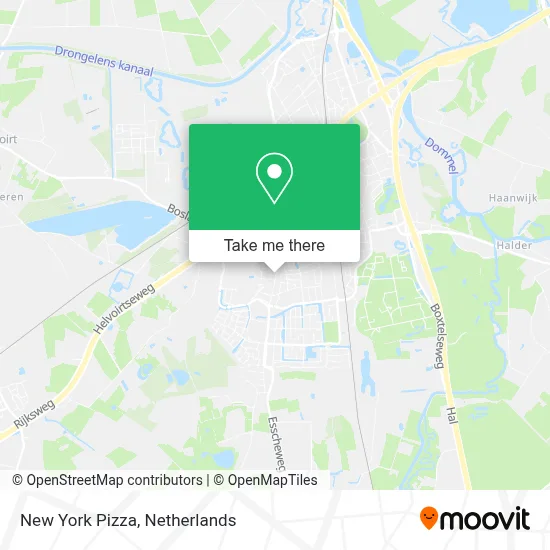 New York Pizza map
