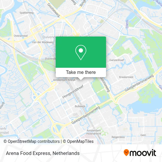 Arena Food Express Karte