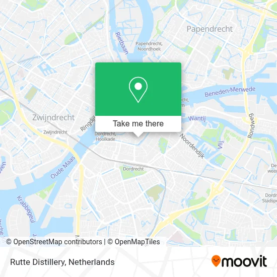 Rutte Distillery map