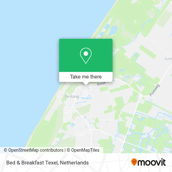 Bed & Breakfast Texel map