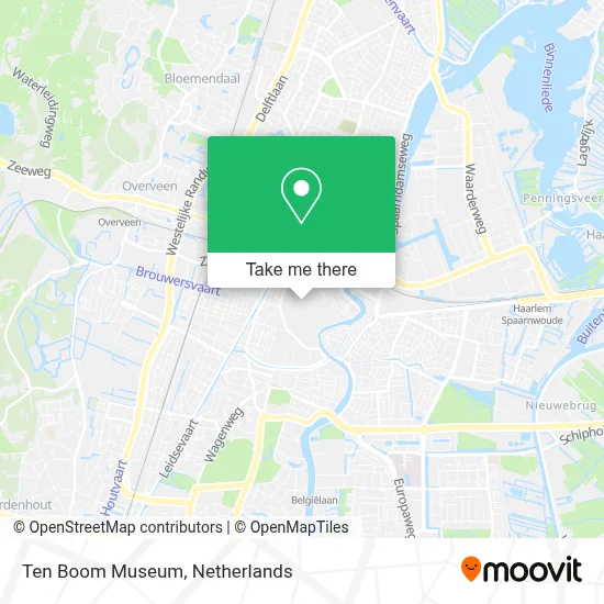 Ten Boom Museum map