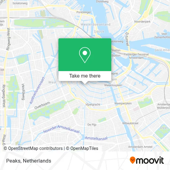 Peaks map