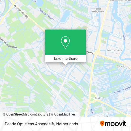 Pearle Opticiens Assendelft map