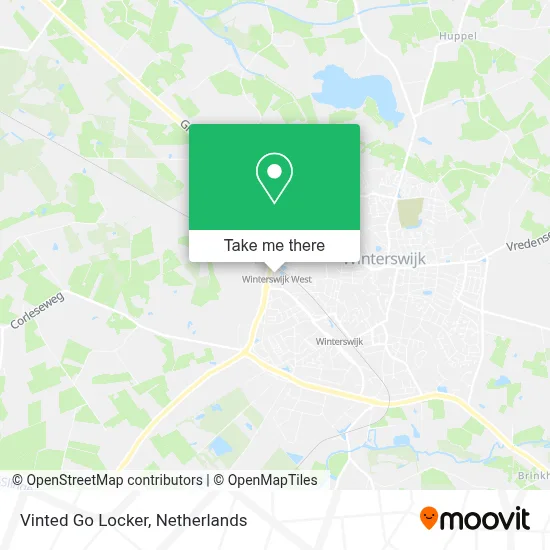 Vinted Go Locker map