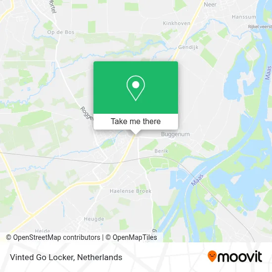 Vinted Go Locker map