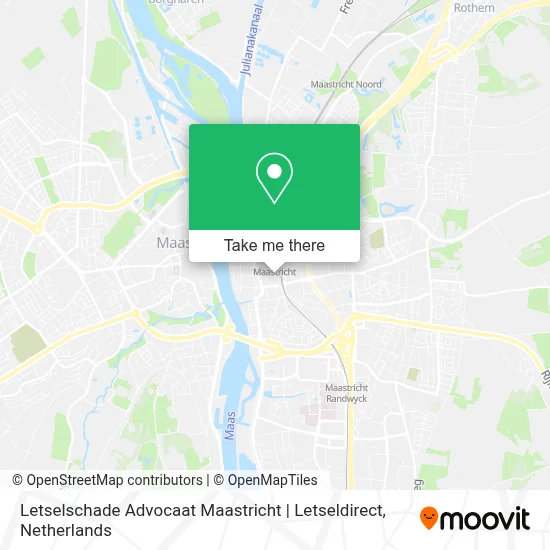 Letselschade Advocaat Maastricht | Letseldirect map