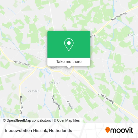 Inbouwstation Hissink map
