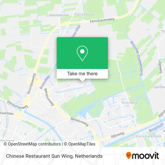 Chinese Restaurant Sun Wing map