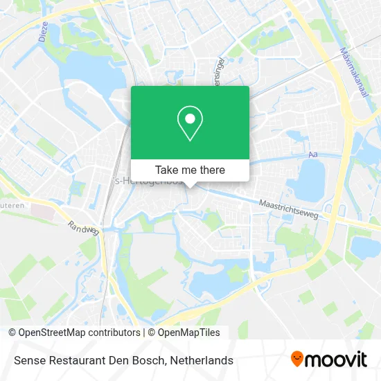 Sense Restaurant Den Bosch map