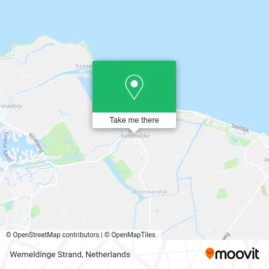 Wemeldinge Strand map