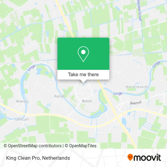 King Clean Pro map