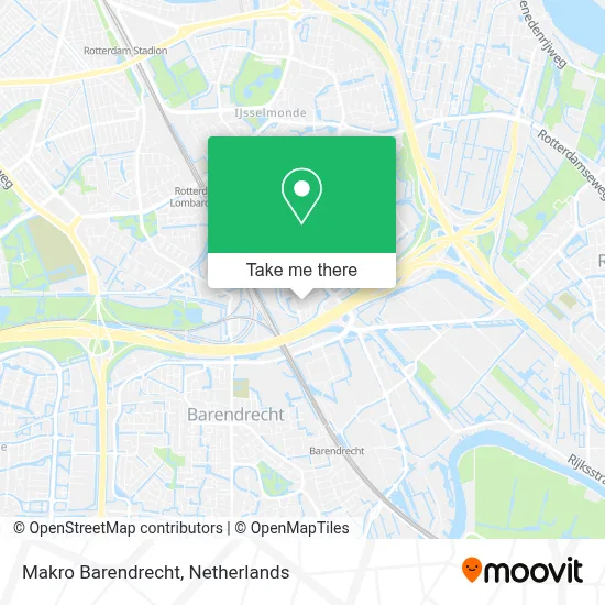 Makro Barendrecht map