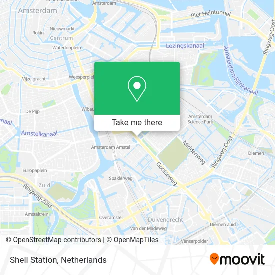 Shell Station map