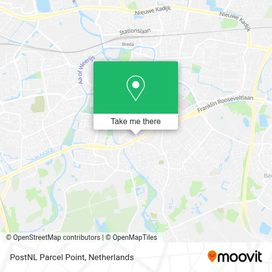Postnl Pakketpunt map
