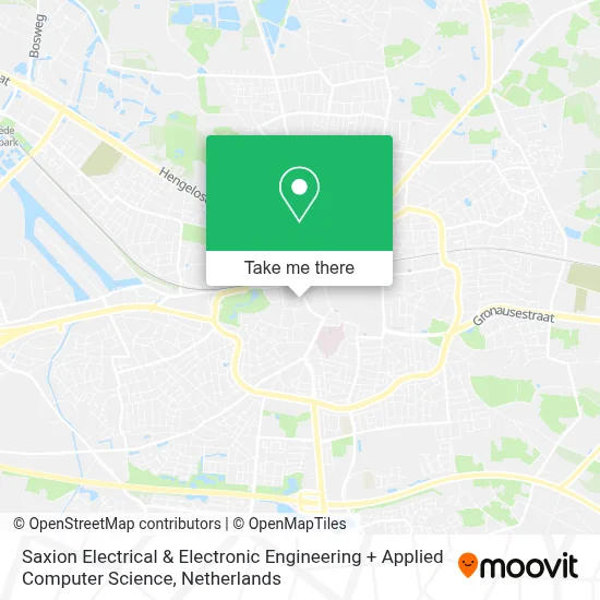Saxion Electrical & Electronic Engineering + Applied Computer Science Karte