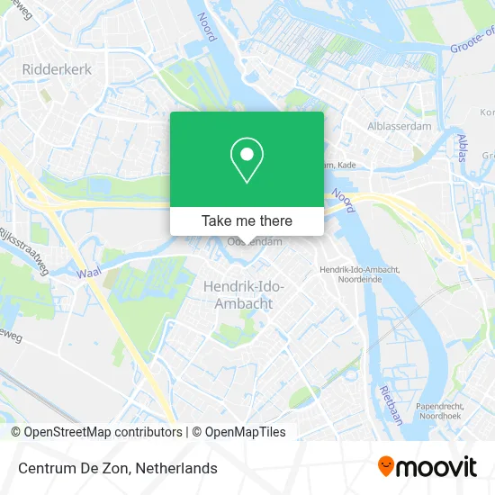Centrum De Zon map