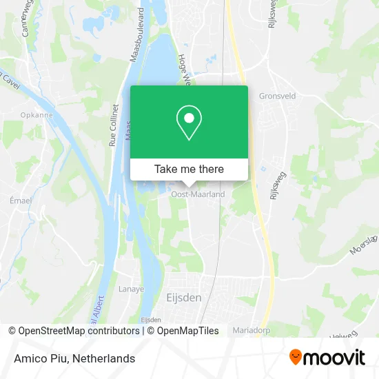 Amico Piu map