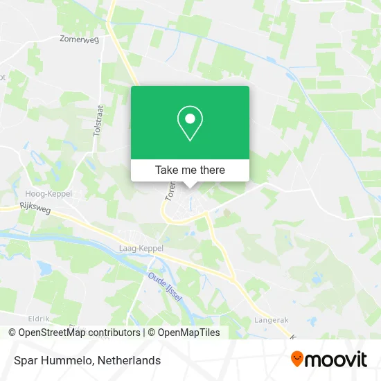 Spar Hummelo map