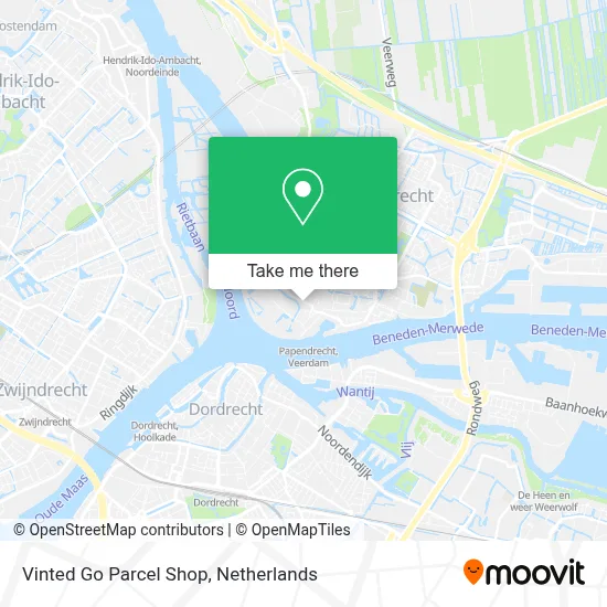 Vinted Go Parcel Shop Karte