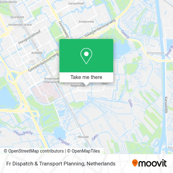 Fr Dispatch & Transport Planning map