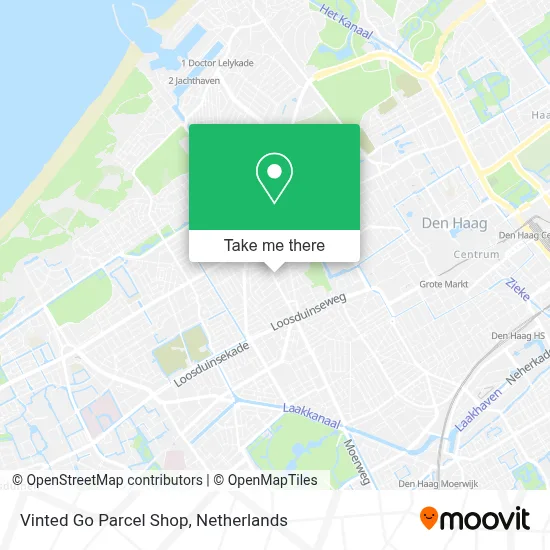 Vinted Go Parcel Shop Karte