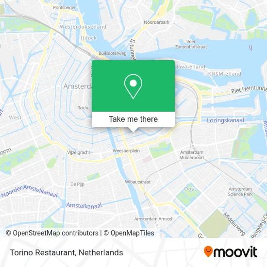 Restaurant Torino map