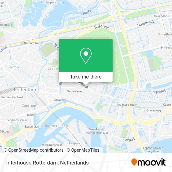 Interhouse Rotterdam map