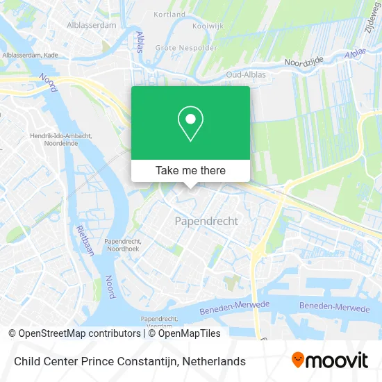 Child Center Prince Constantijn map