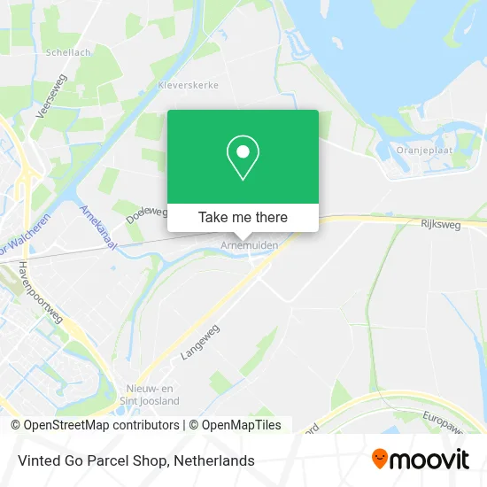 Vinted Go Parcel Shop Karte