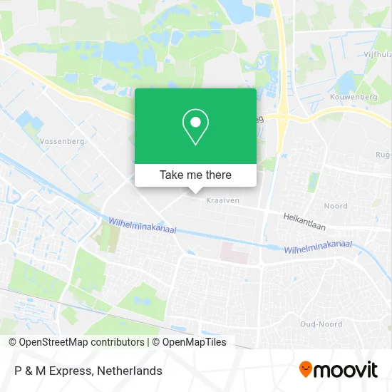P & M Express map