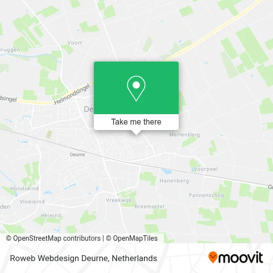 Roweb Webdesign Deurne map