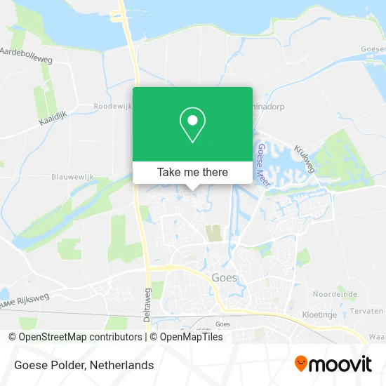 Goese Polder map