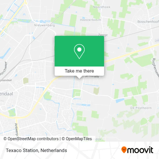 Texaco Station map
