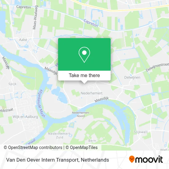 Van Den Oever Intern Transport map