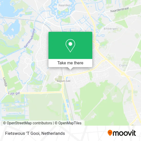 Fietswous 'T Gooi map