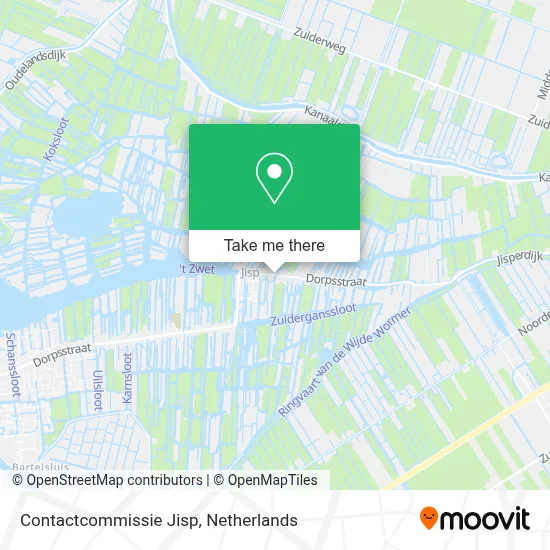 Contactcommissie Jisp map