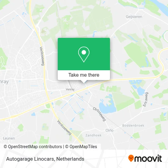 Autogarage Linocars Karte