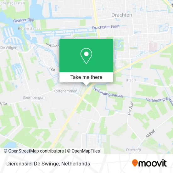 Dierenasiel De Swinge map