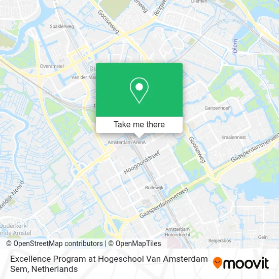 Excellence Program at Hogeschool Van Amsterdam Sem map