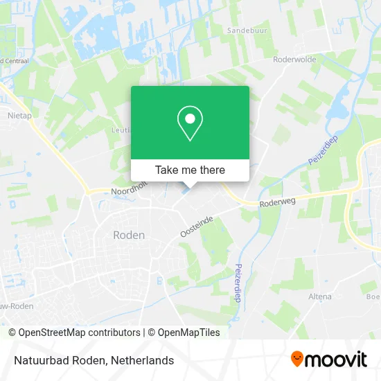 Natuurbad Roden map