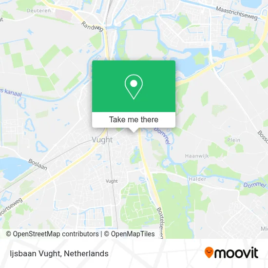 Ijsbaan Vught map