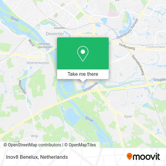 Inov8 Benelux map