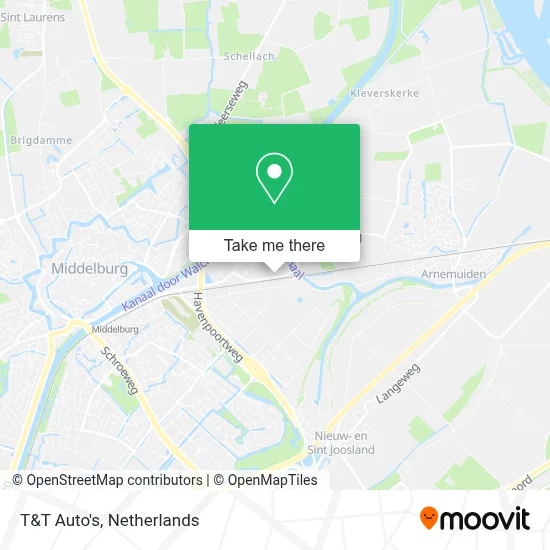 T&T Auto's map